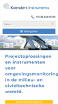 Mobile Screenshot of koenders-instruments.com